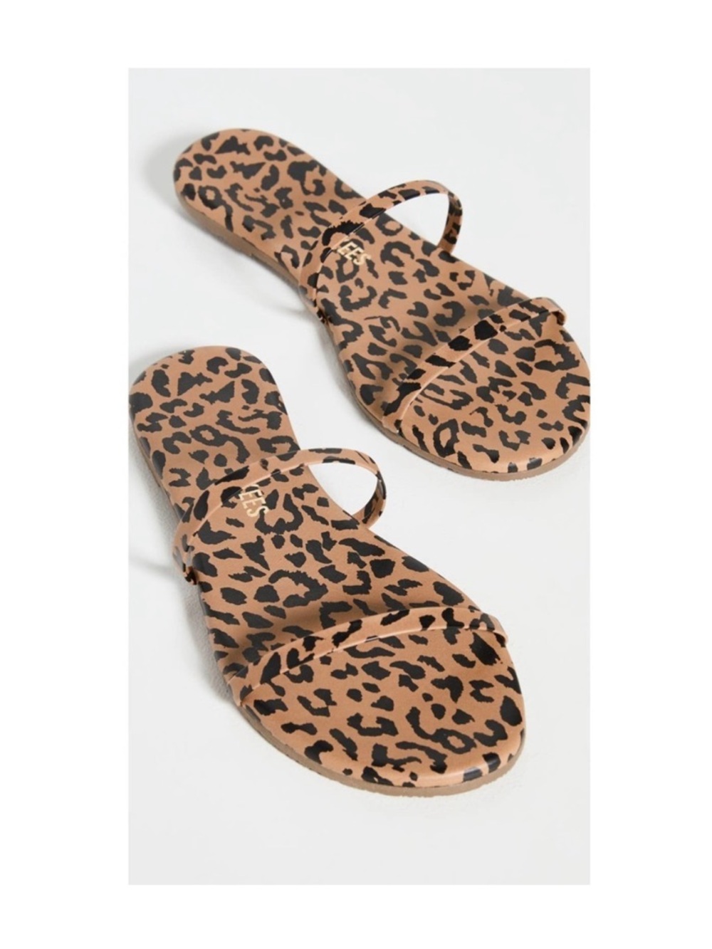 Tkees Gemma Exotic Cheetah Slide Sandals 10‎ 11 NWOT